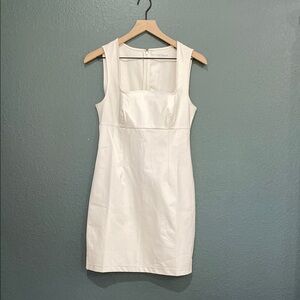 7 DIAMONDS Women’s XS Infinity Square Neck Dress -Soft White - SKU: WID-8000